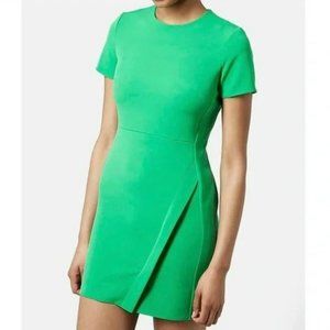 TOPSHOP Kelly Green shift work dress